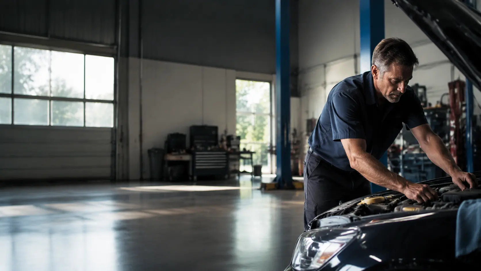 Auto Services & Dealers business owner at work