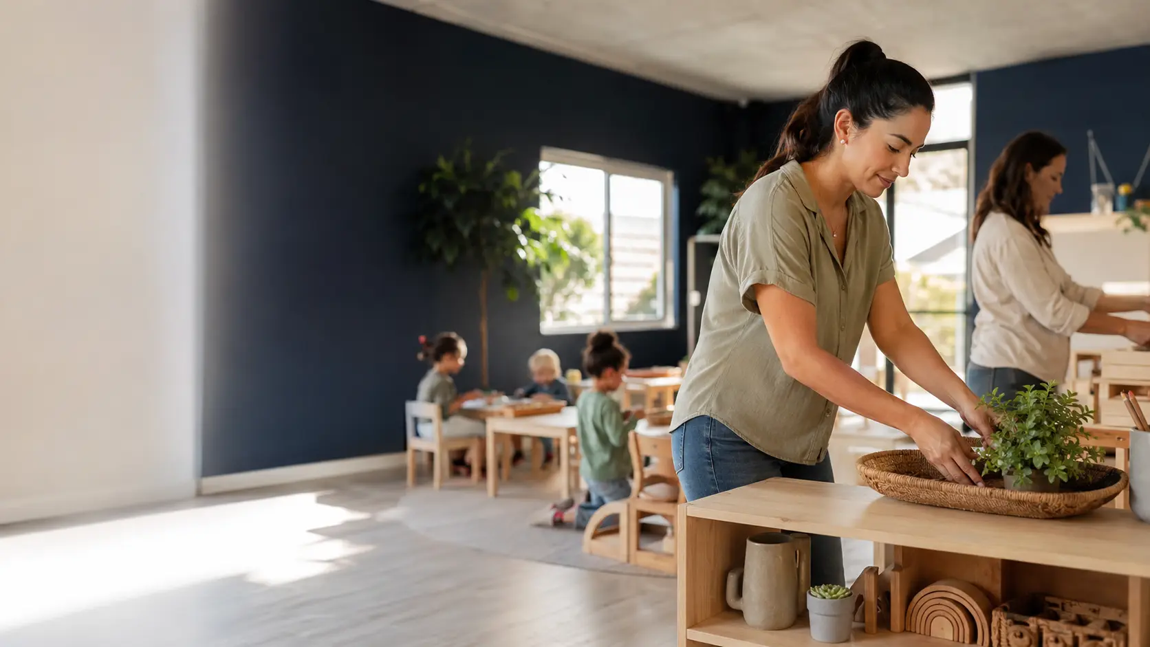 Education & Childcare business owner at work