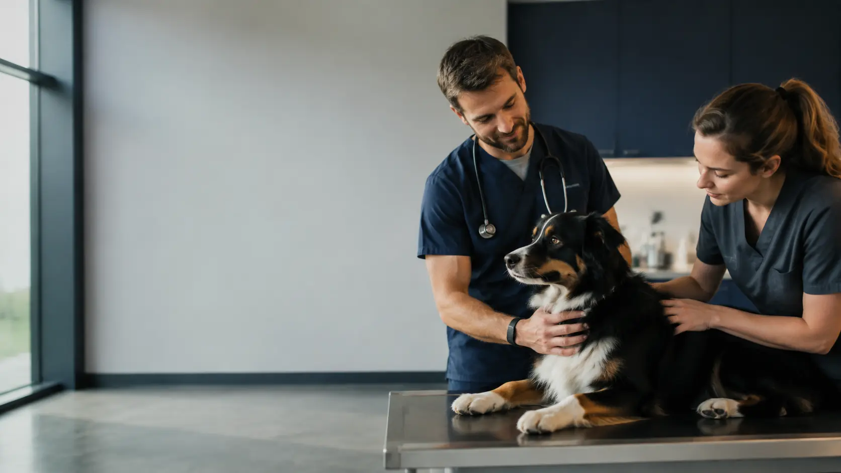 Veterinary & Animal business owner at work