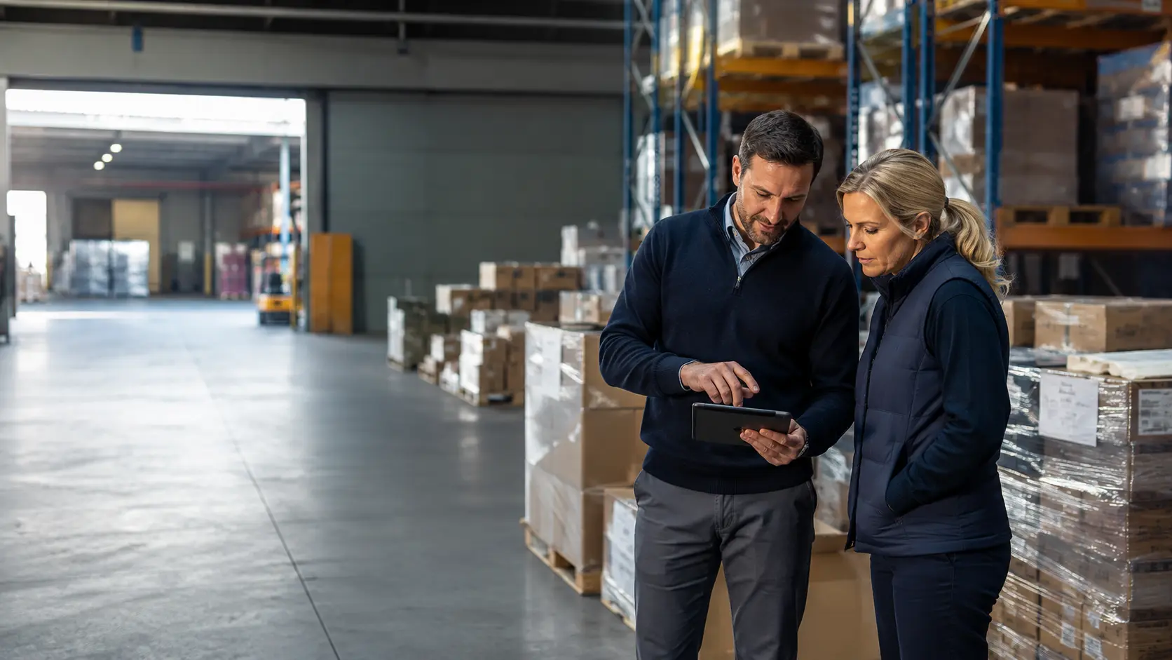 Wholesale & Distribution business owner at work