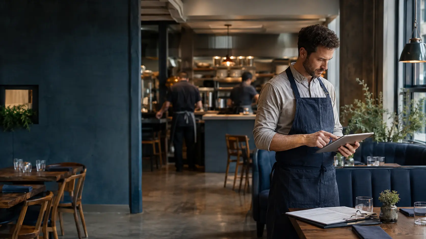 Restaurants & Hospitality business owner at work